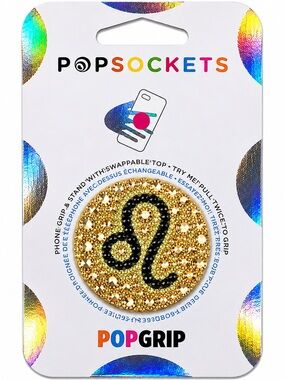 Luxe Crystal Leo ♌️ Theme Diamonds PopSocket Phone Holder Grip New